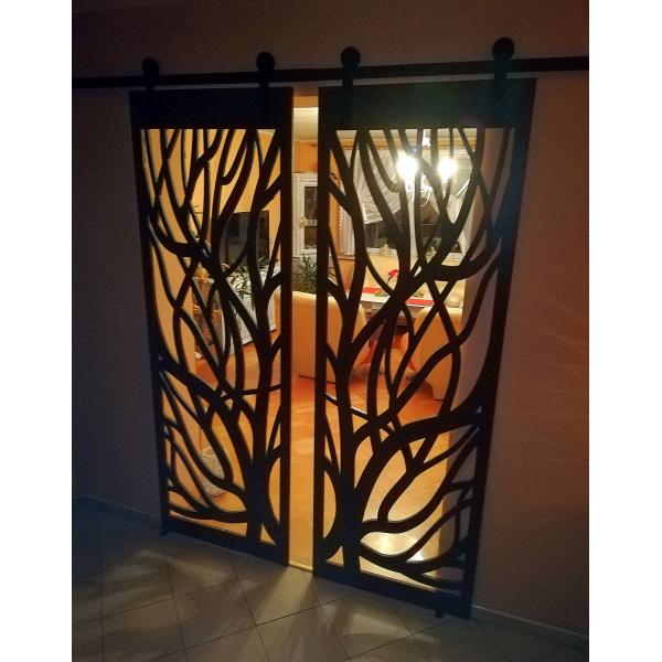 Drzwi przesuwne ażurowe