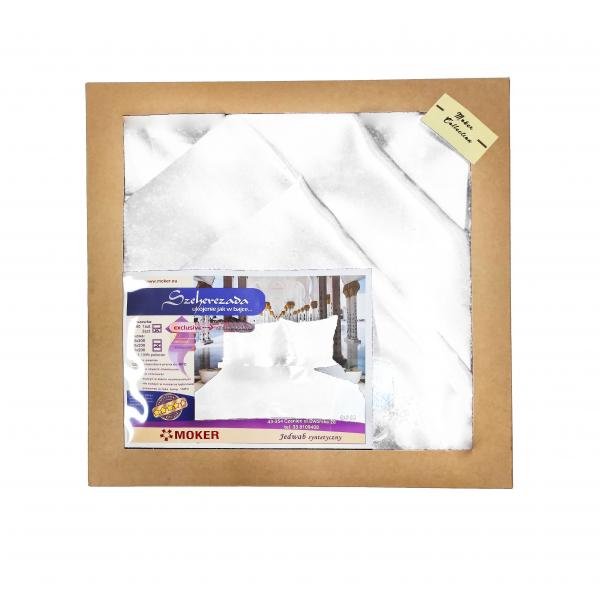 Pościel satynowa SZEHEREZADA - biały 160