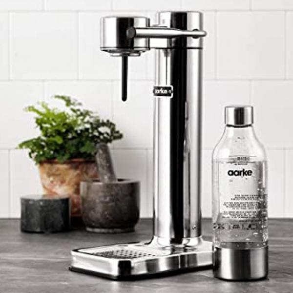 Saturator do gazowania wody Aarke Carbonator 3 - kolor srebrny