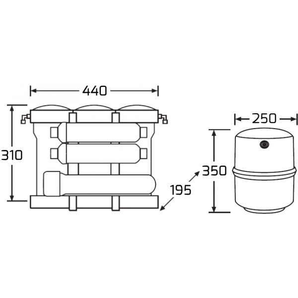 Stacja filtracji molekularnej wody BWT P'ure Aqua Calcium | reverse osmosis