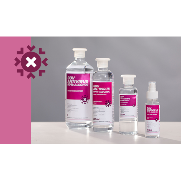 Płyn do higienicznej dezynfekcji rąk metodą wcierania o działaniu bakteriobójczym i wirusobójczym