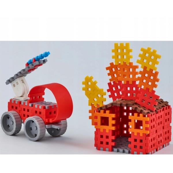 Klocki wafle zestaw średni Strażak