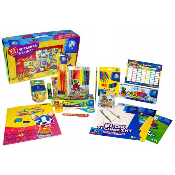 Wyprawka szkolna 19 elementów Astra